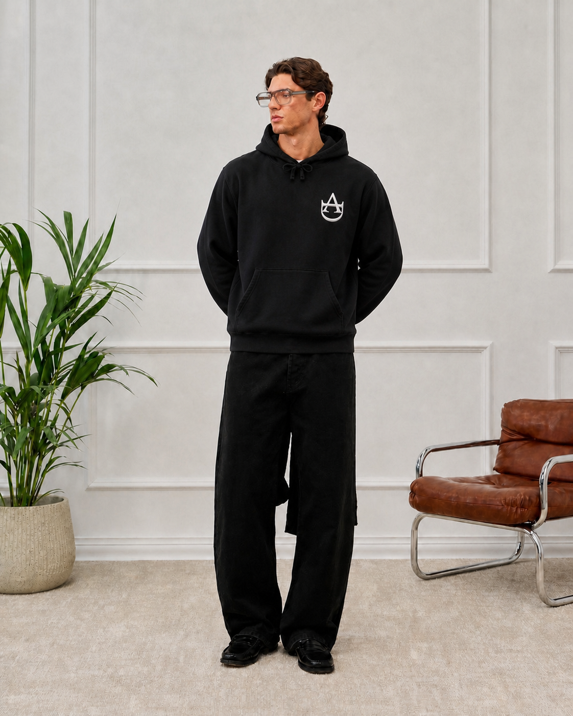 AD core logo hoodie