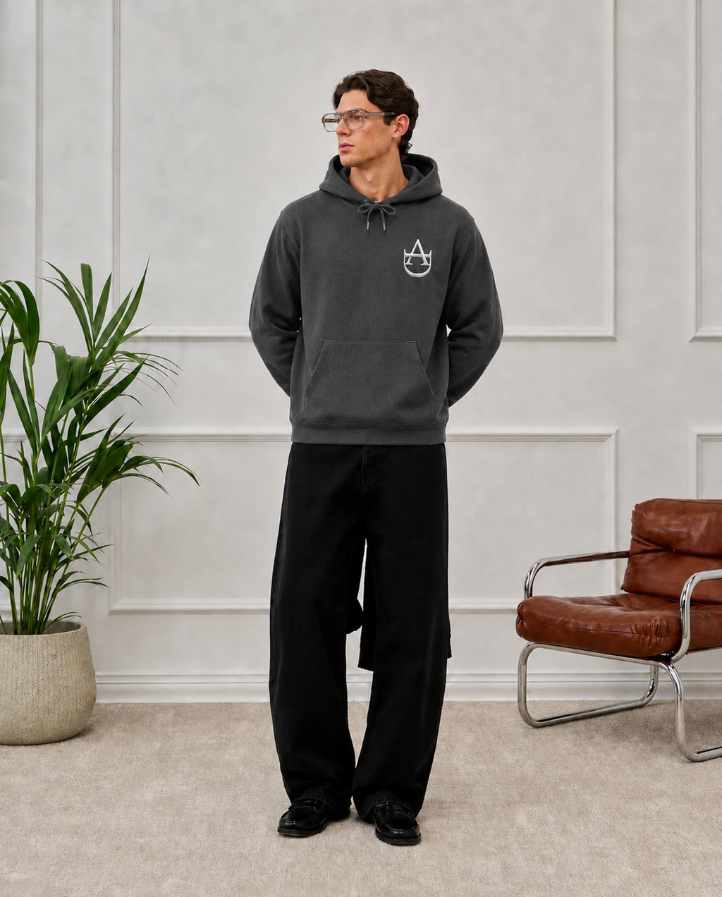 AD core logo hoodie